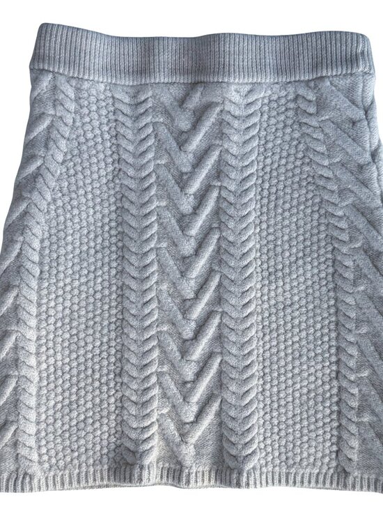 Babaton Emporia Wool Cable-Knit Mini Skirt – Aritzia (Ivory) XXS - Picture 3 of 5